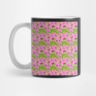 Red clove pink bacground Mug